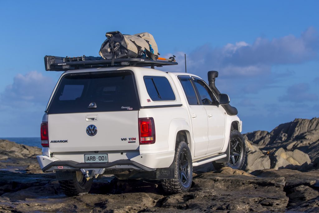 Amarok roofrack op hardtop